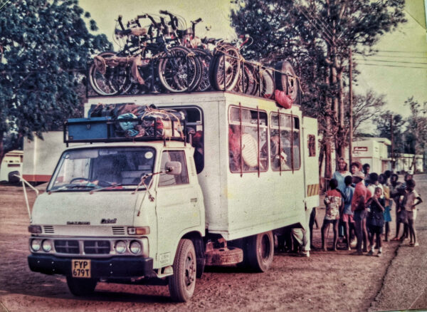 Van with bicycles Malawi