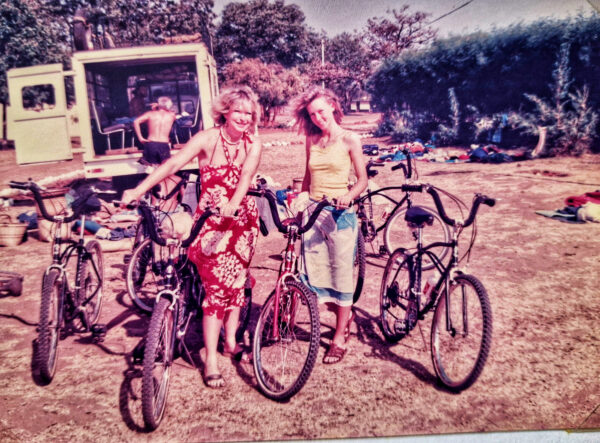 Mom and daughter and bicycles Malawi